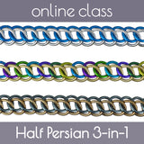 Online Class: Half Persian 3-in-1 - Sat Jul 16 - 10am-11:30am PT / 1pm-2:30pm ET