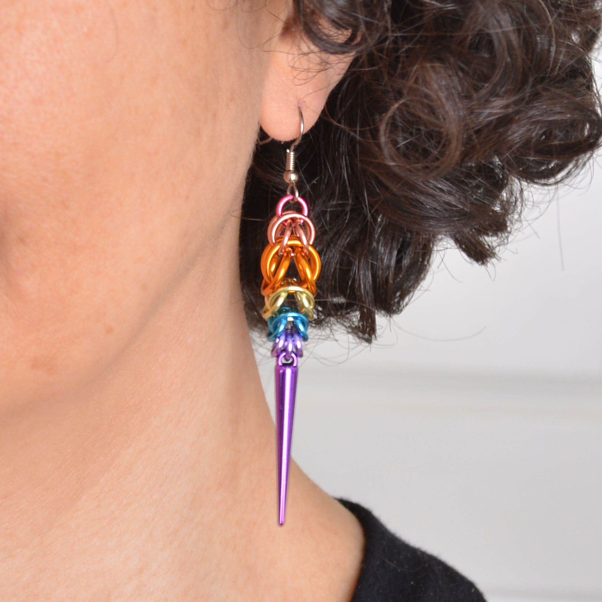 Xenogender Pride - Spike Earrings