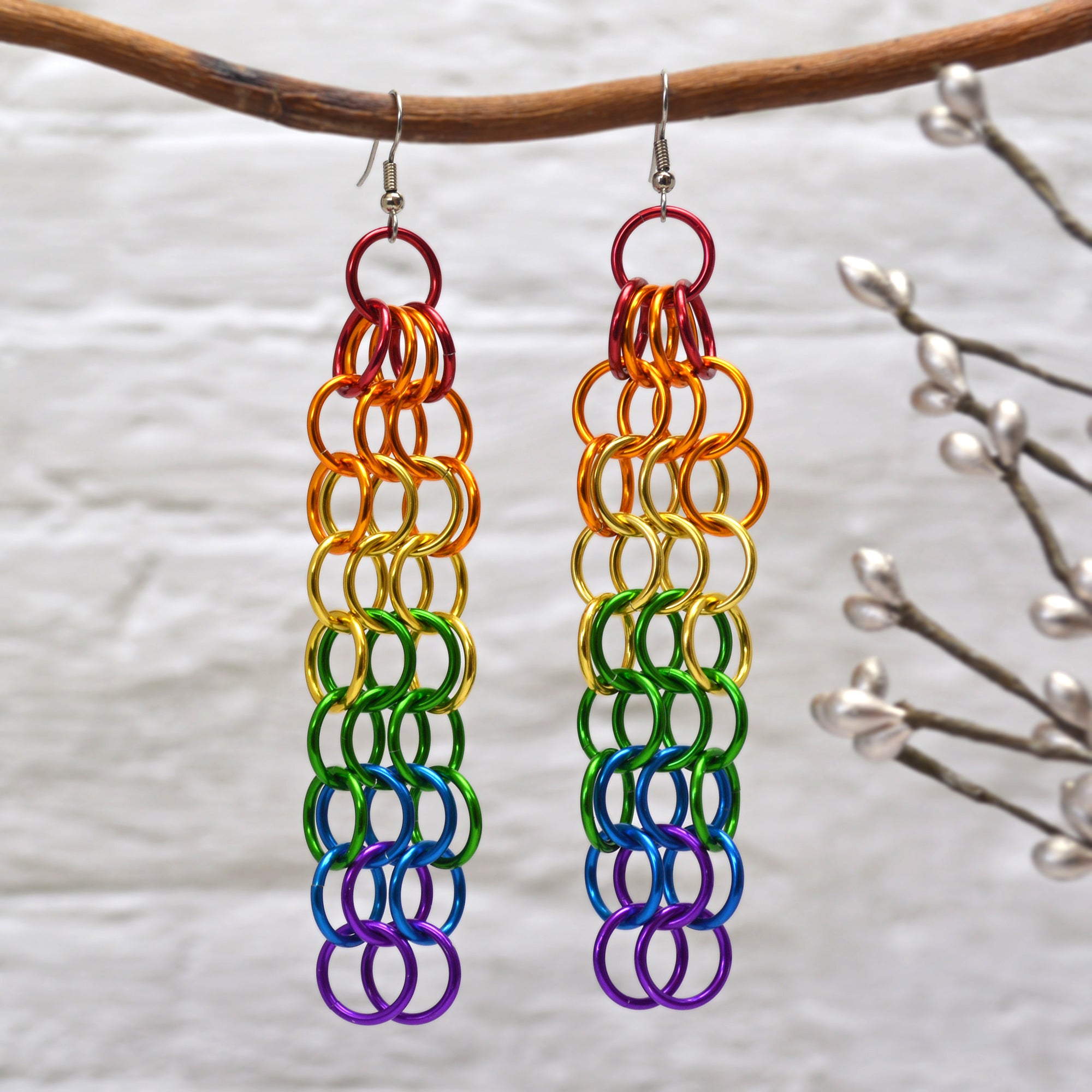 Rainbow Pride - Mesh Earrings