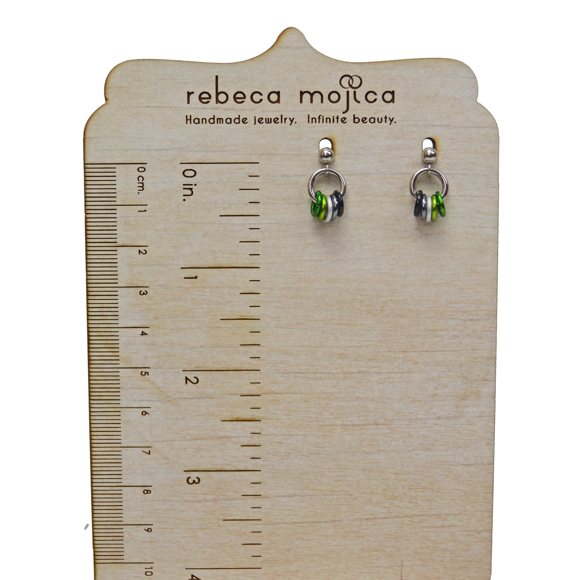 Aromantic Pride - Tiny Flag Earring Studs