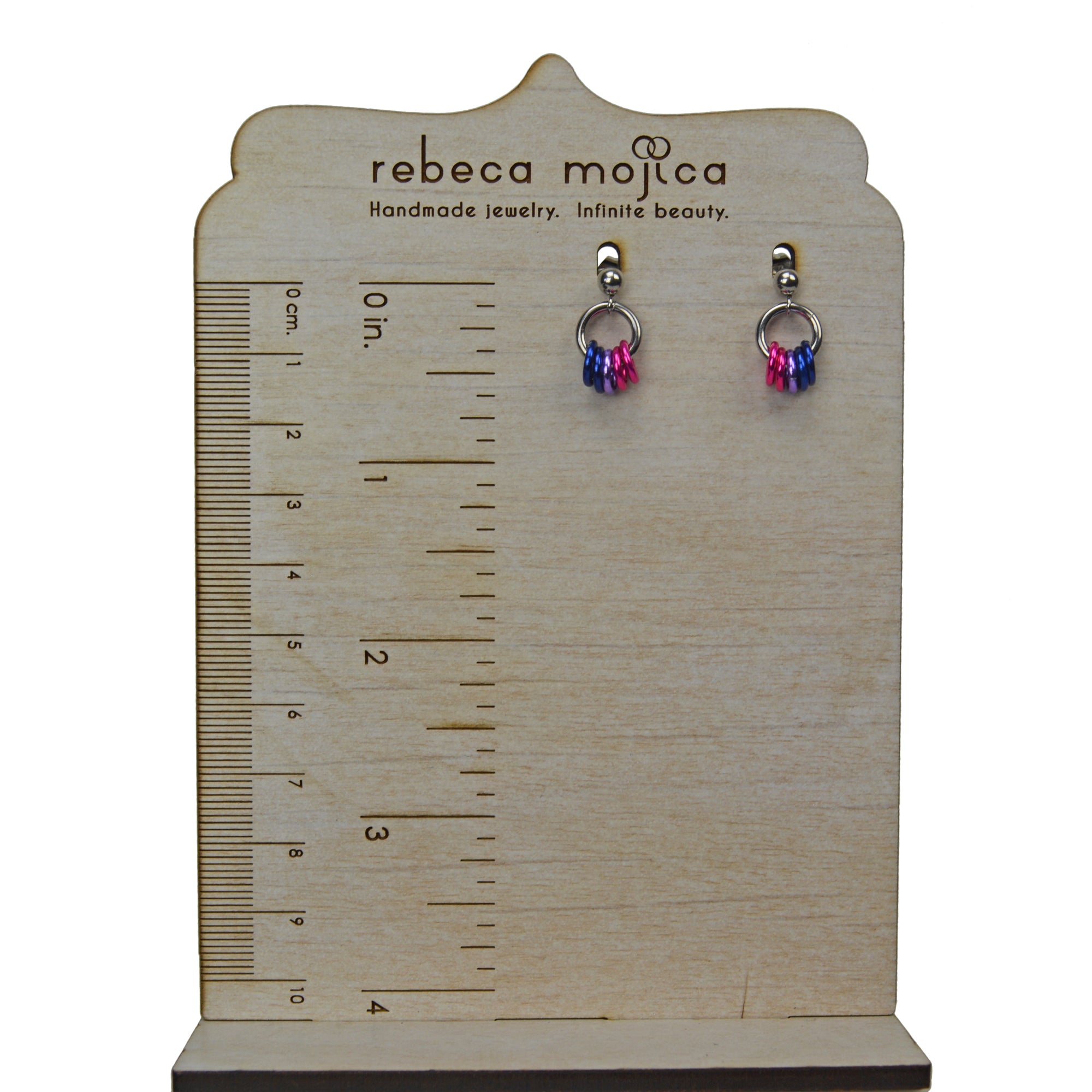 Bisexual Pride - Tiny Flag Earring Studs