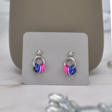 LGBTQIA+ Pride Tiny Hoop Flag Earrings - Pick Your Flag, 30+ Flags to Choose From