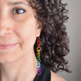 Rainbow Pride - Long Orbital Earrings