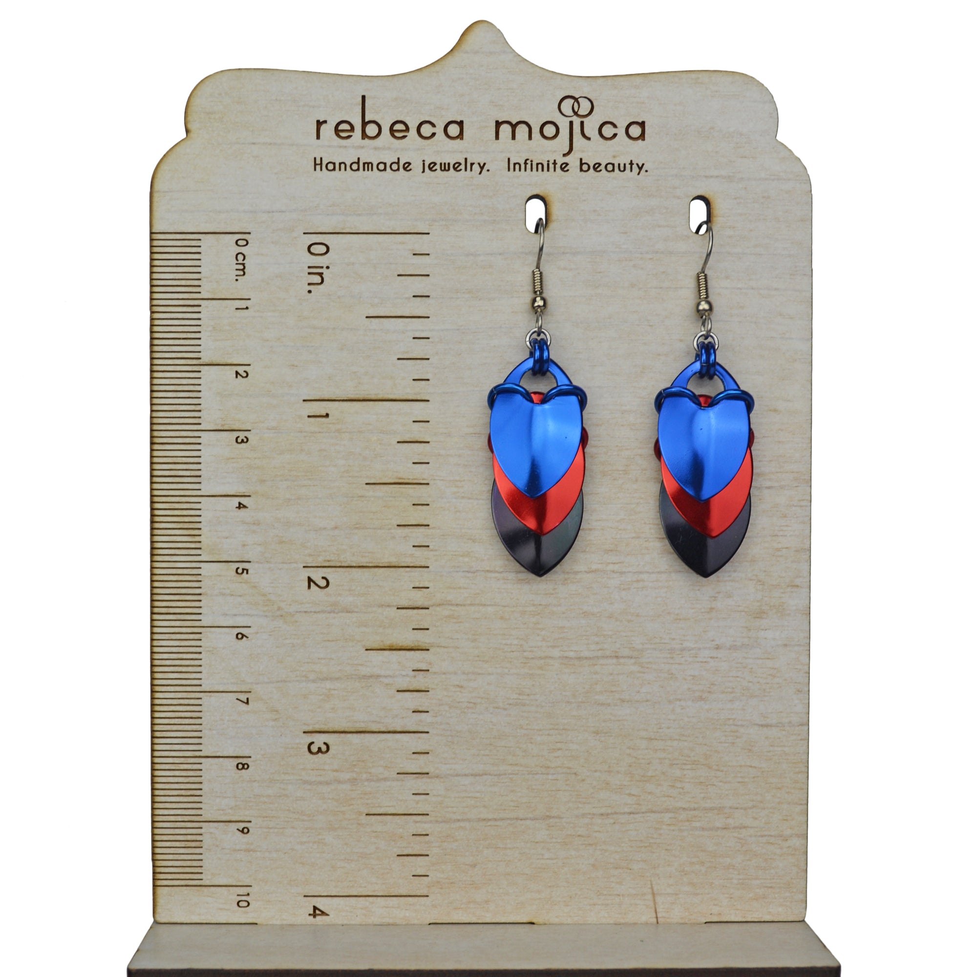 Polyamorous Pride - Chevron Earrings