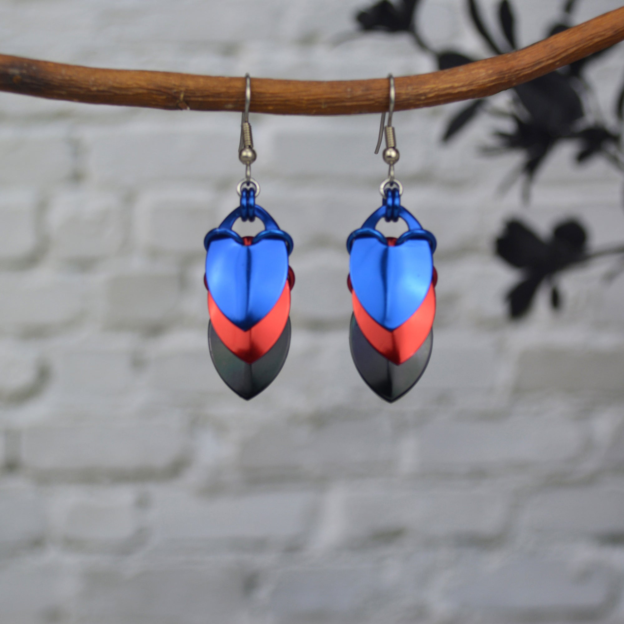 Polyamorous Pride - Chevron Earrings