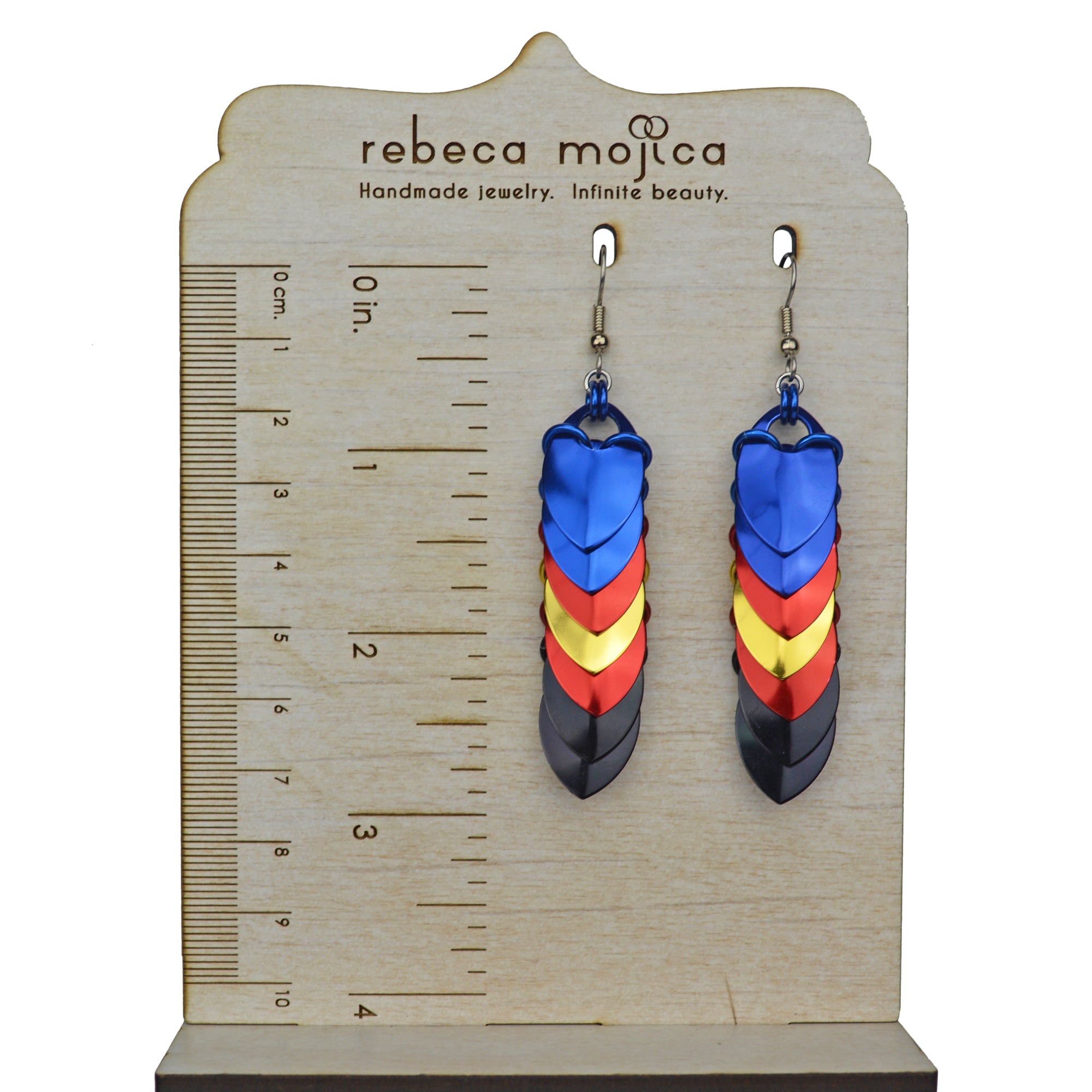 Polyamorous Pride - Chevron Earrings