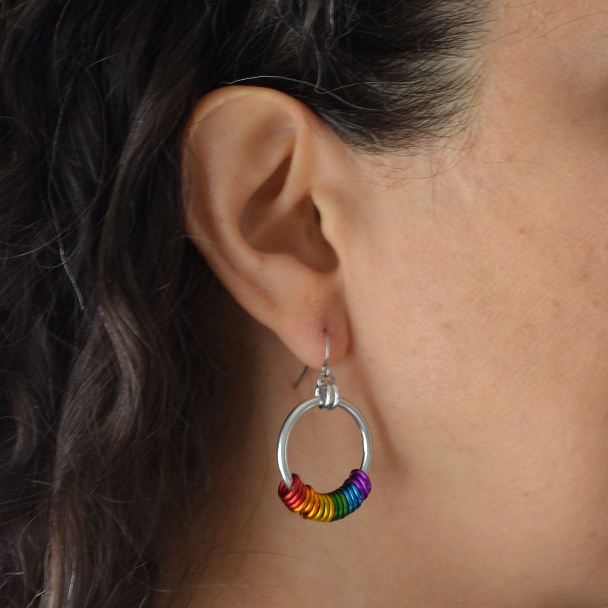 Rainbow Pride - Hoop Earring