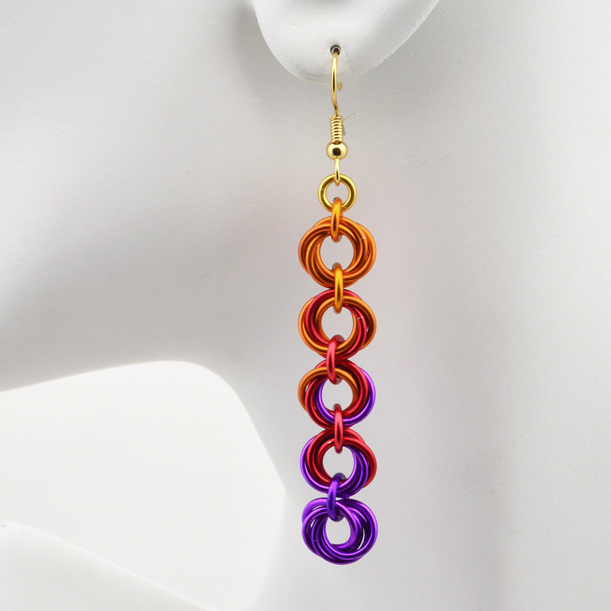 5-Knot Earrings - Sunset