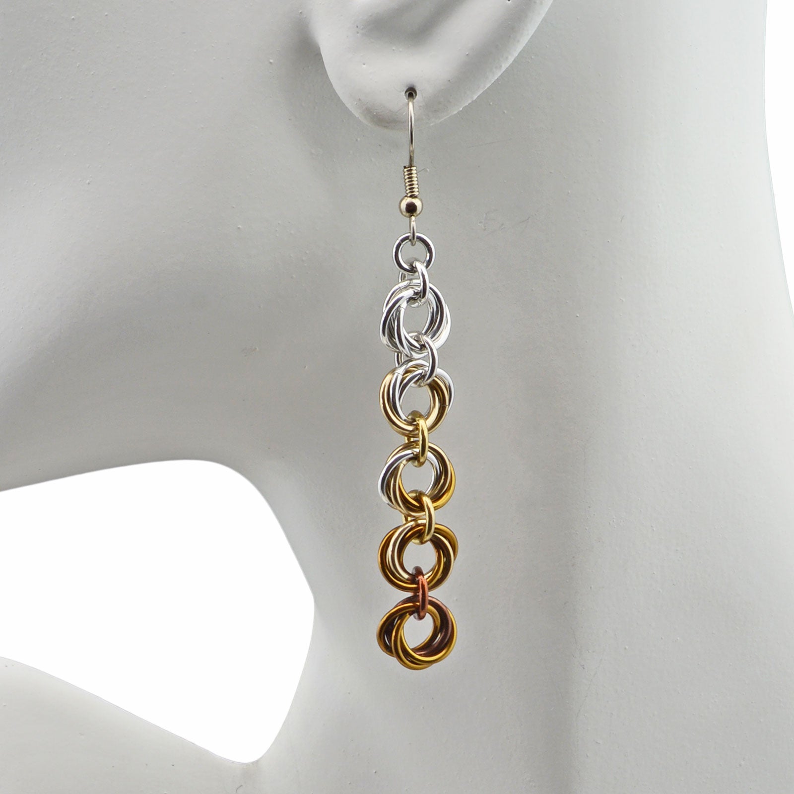 5-Knot Earrings - Granite