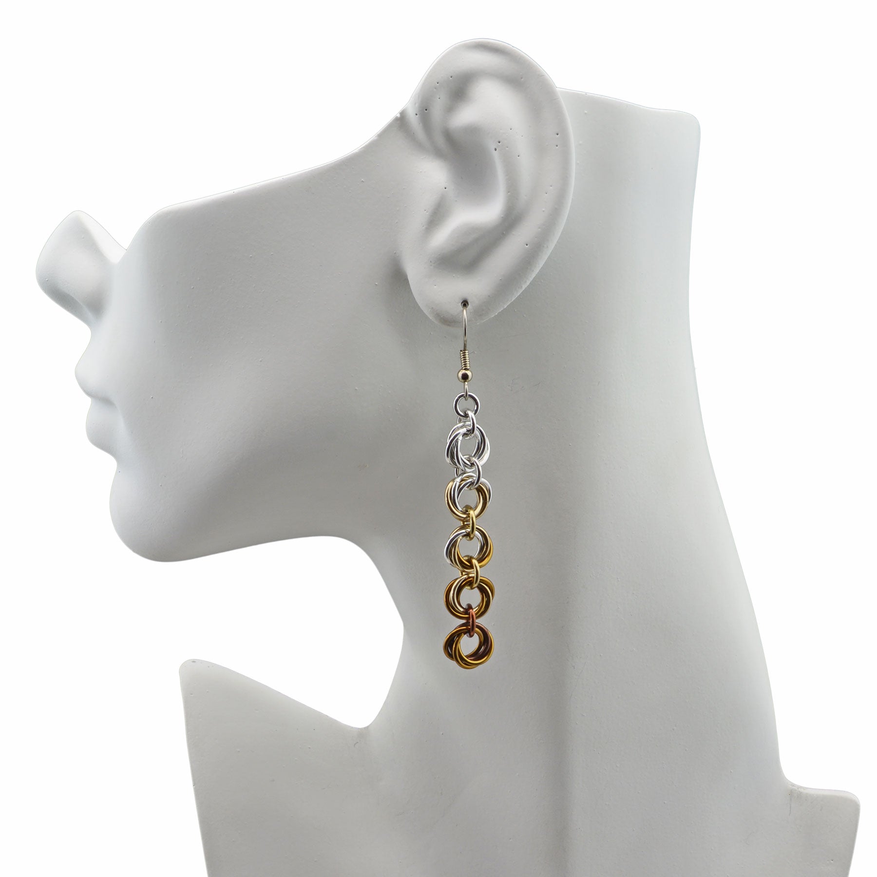 5-Knot Earrings - Granite