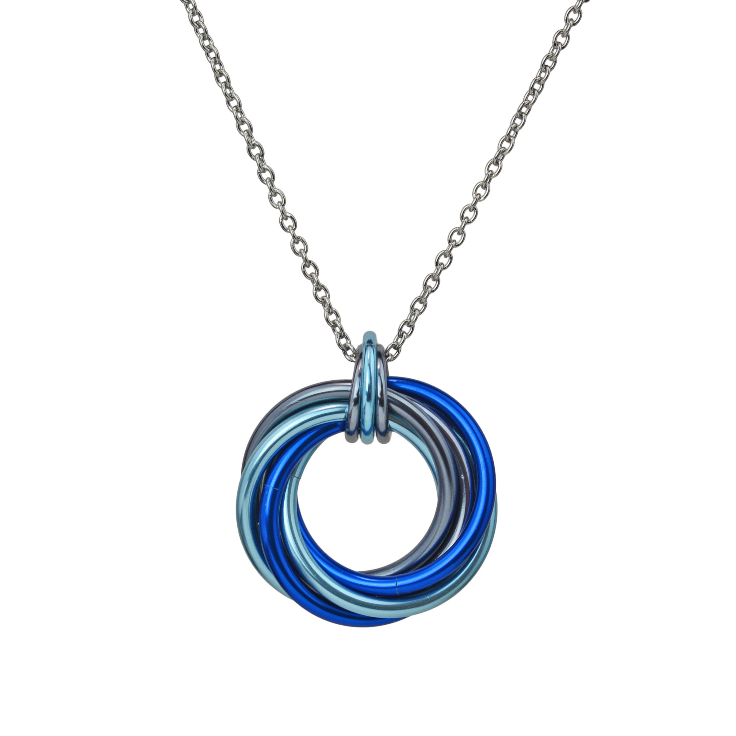 Swirl Pendant Blue Slate – Rebeca Mojica Jewelry