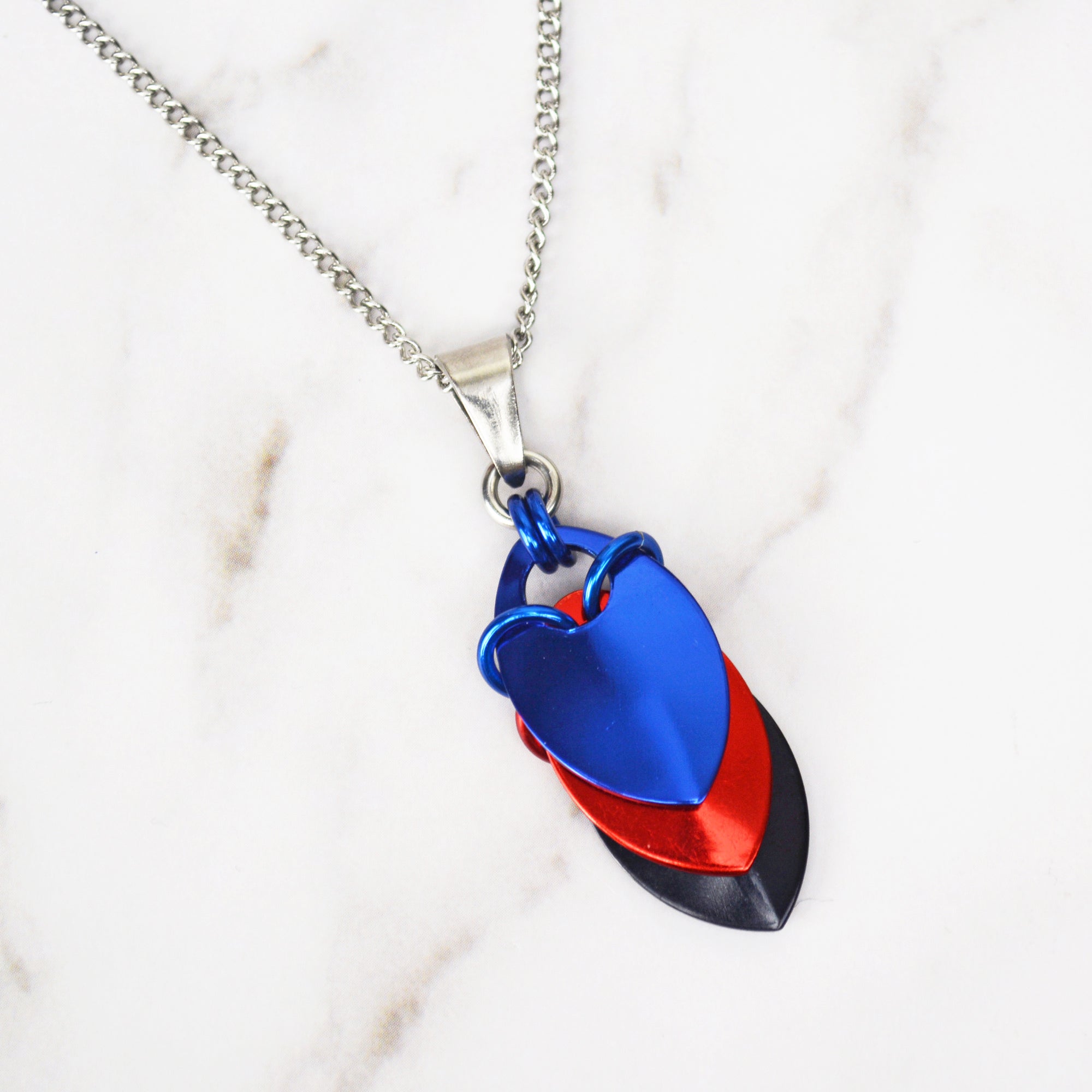 Polyamorous Pride - Chevron Pendant (Short)