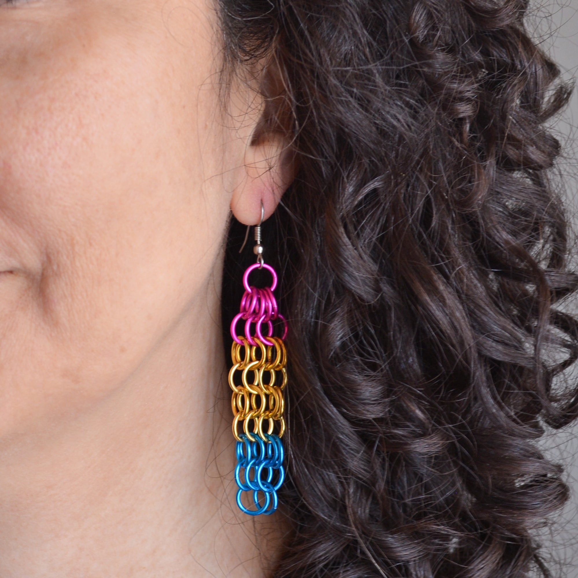 Pansexual Pride - Mesh Earrings