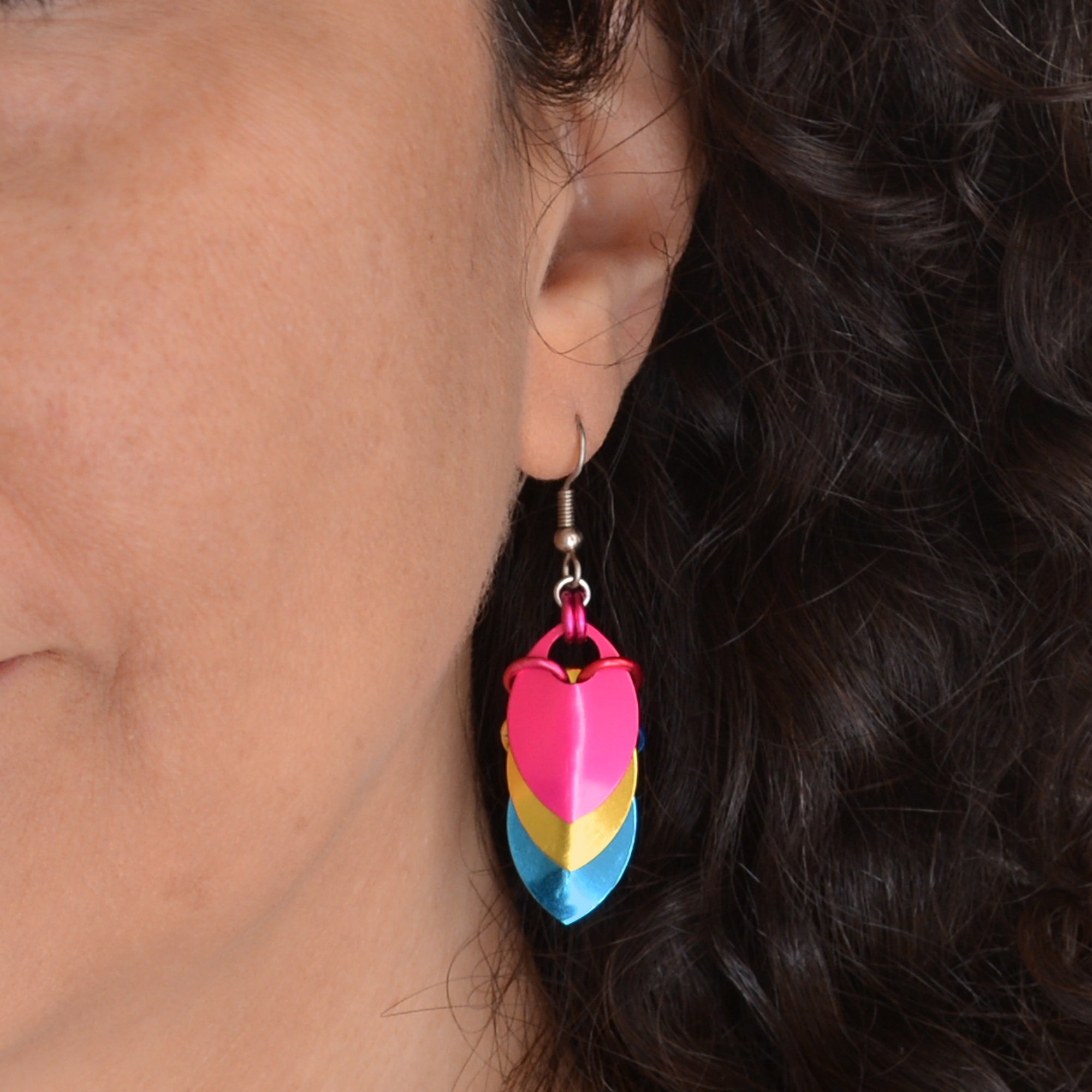 Pansexual Pride - Chevron Earrings