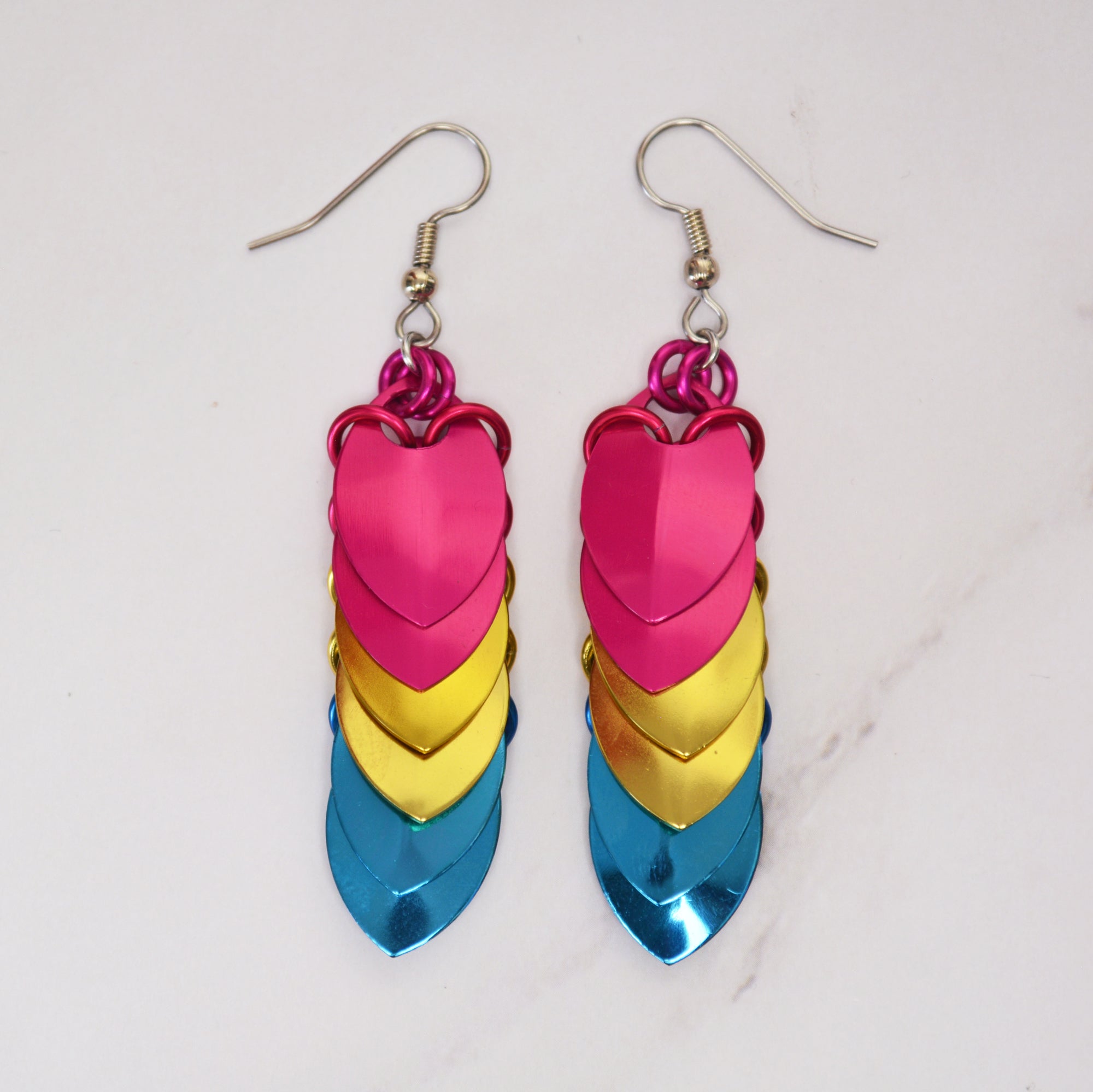 Pansexual Pride - Chevron Earrings