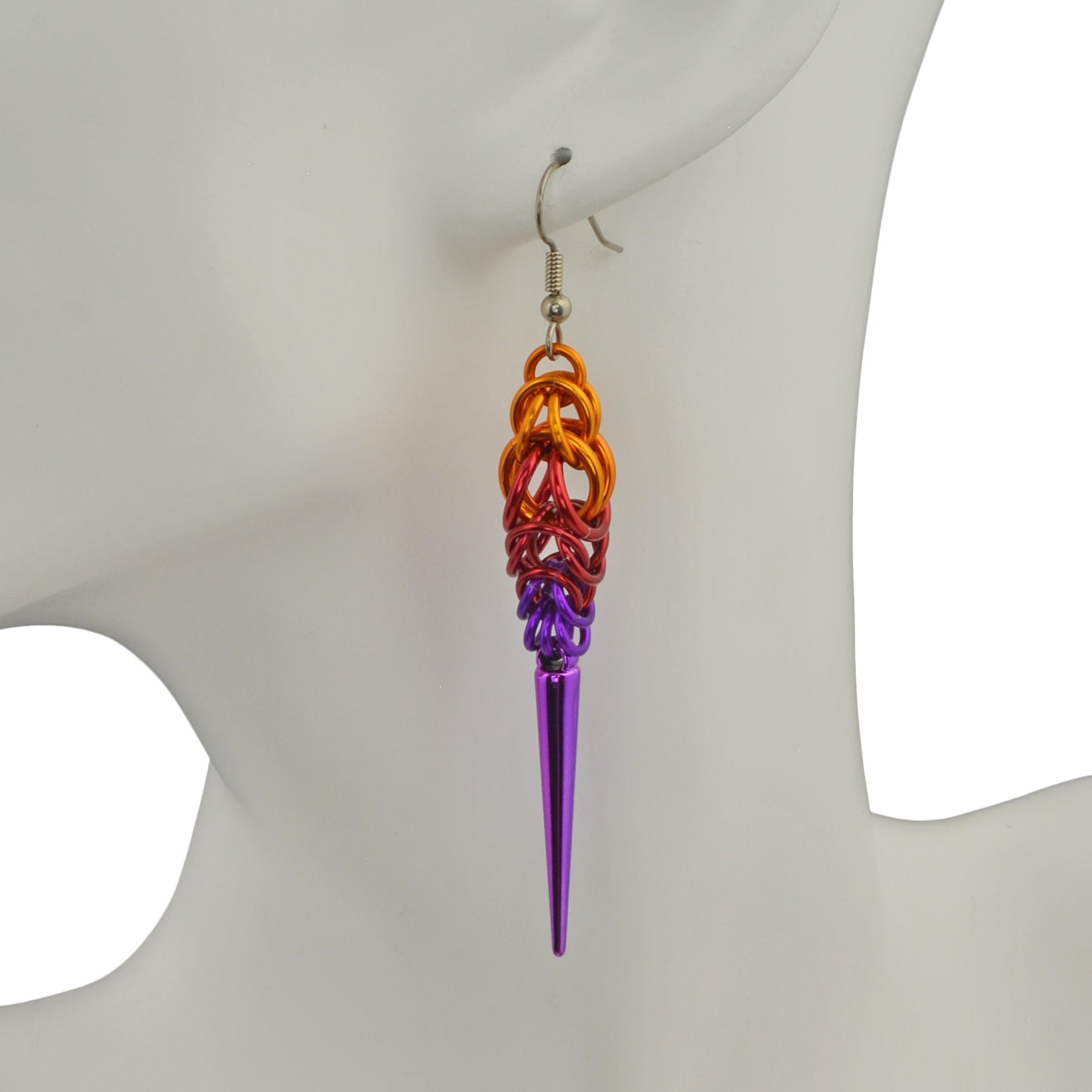 Spike Earrings - Sunset
