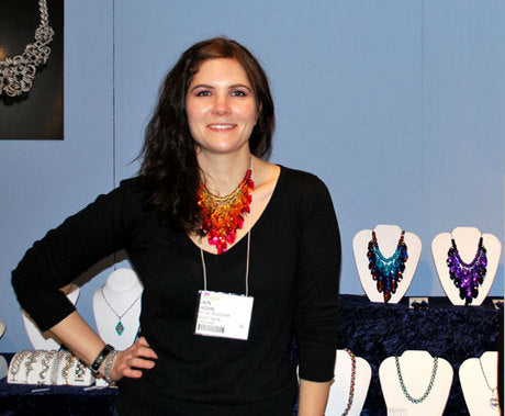 Feathered Bib Necklace - Dark Mermaid