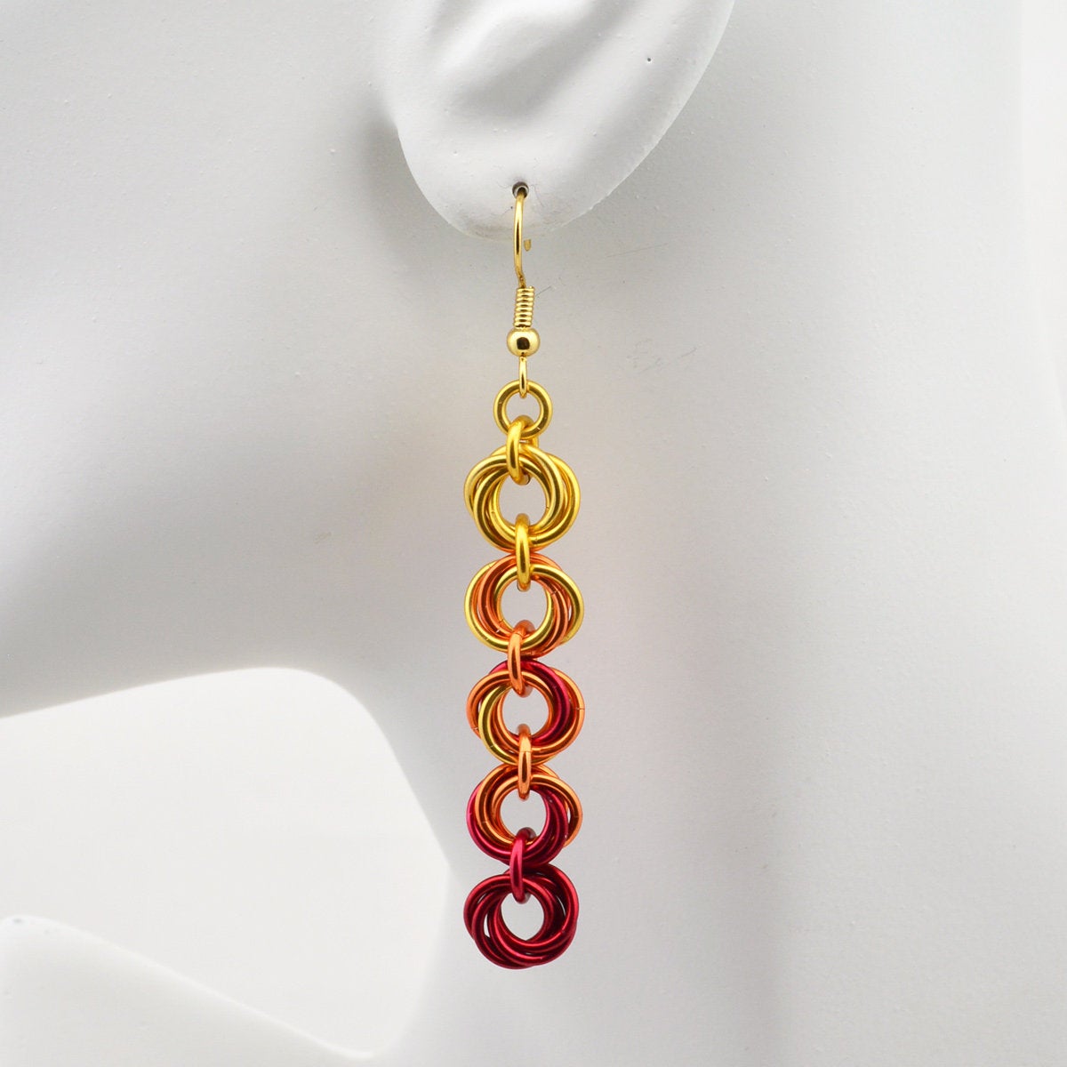 5-Knot Earrings - Flame