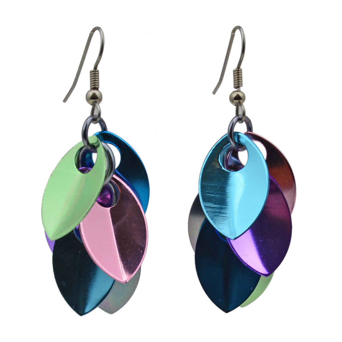 Cascading Leaves Short Earrings - Cosmic Unicorn