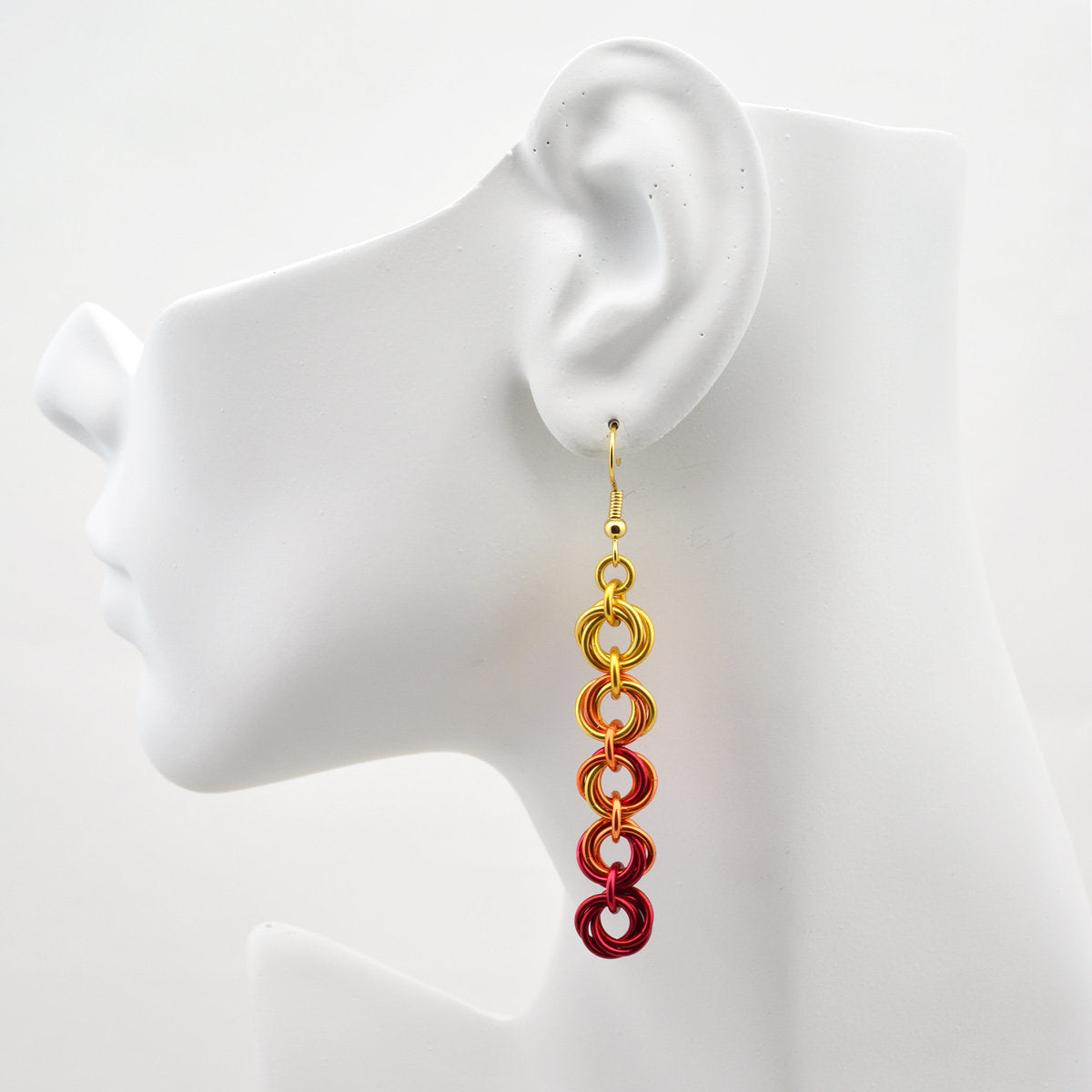 5-Knot Earrings - Flame