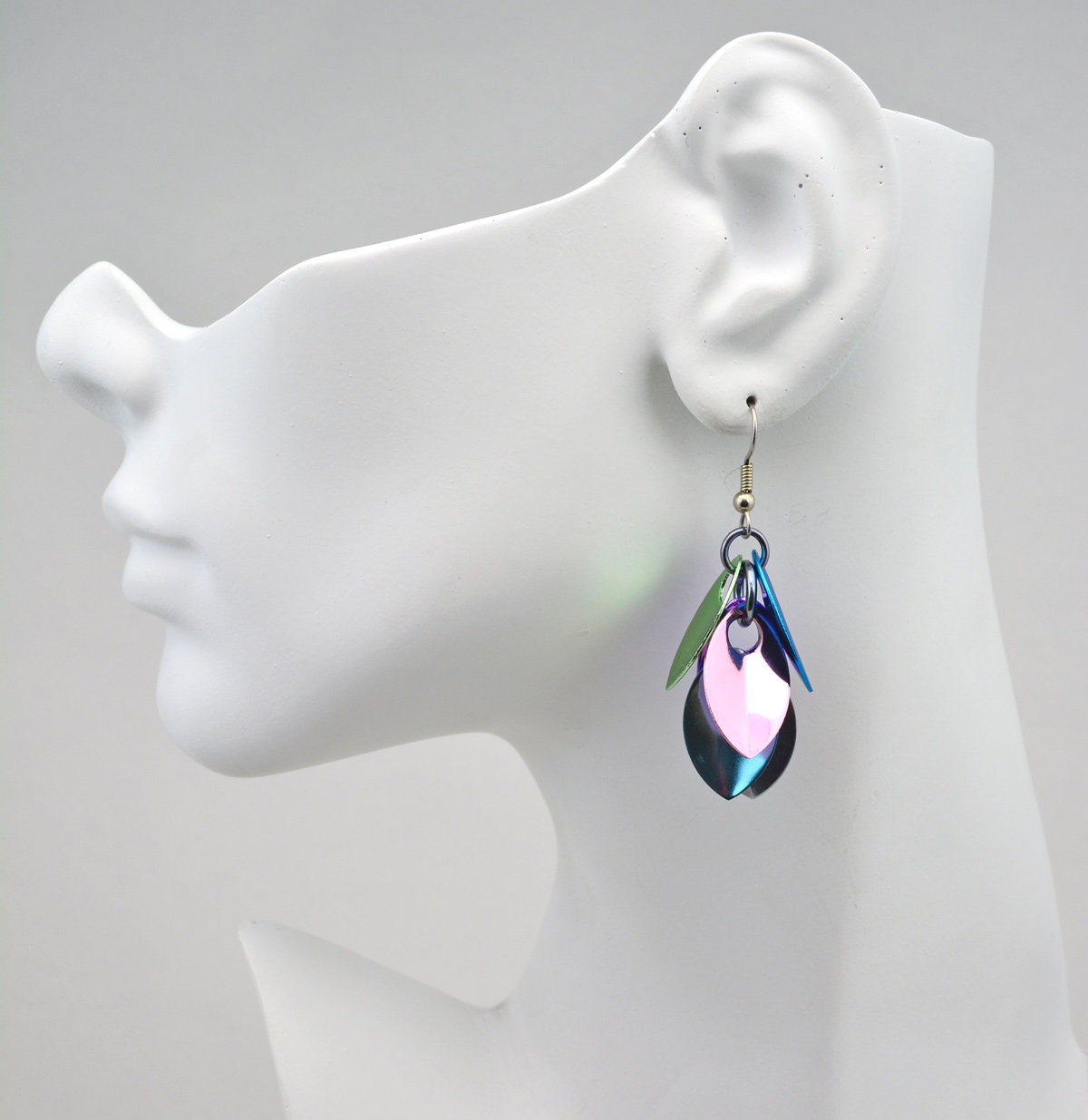 Cascading Leaves Short Earrings - Cosmic Unicorn