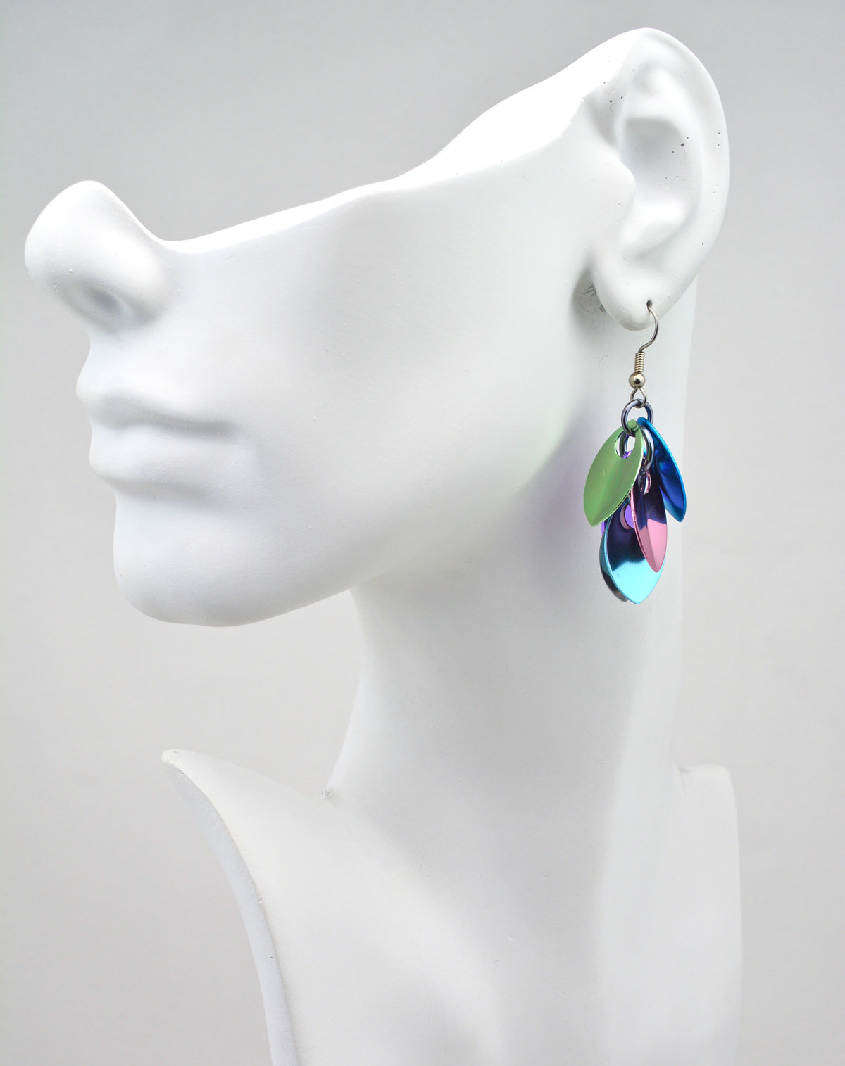Cascading Leaves Short Earrings - Cosmic Unicorn