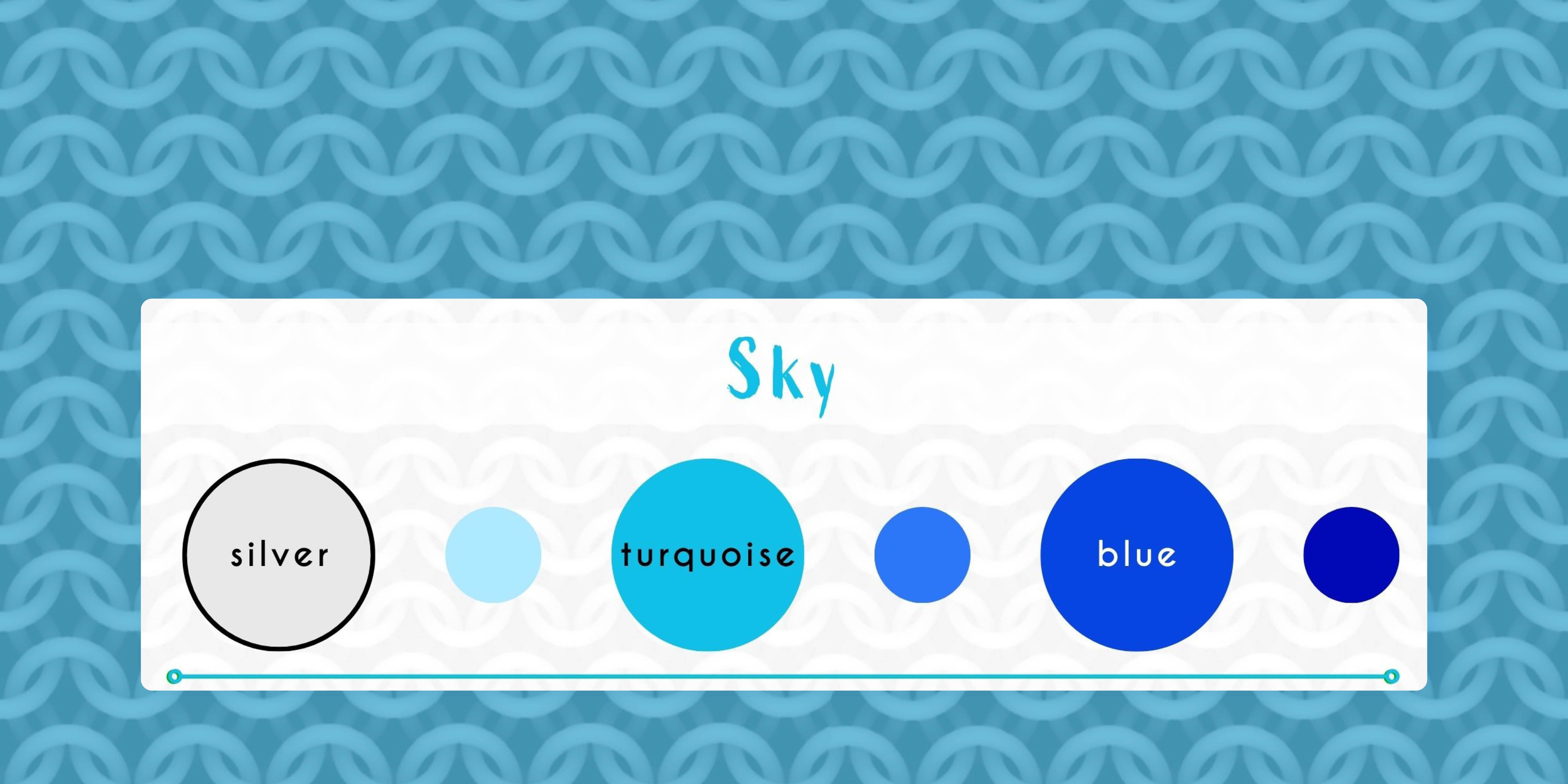 Sky Color Palette - Bright, Breezy Blues