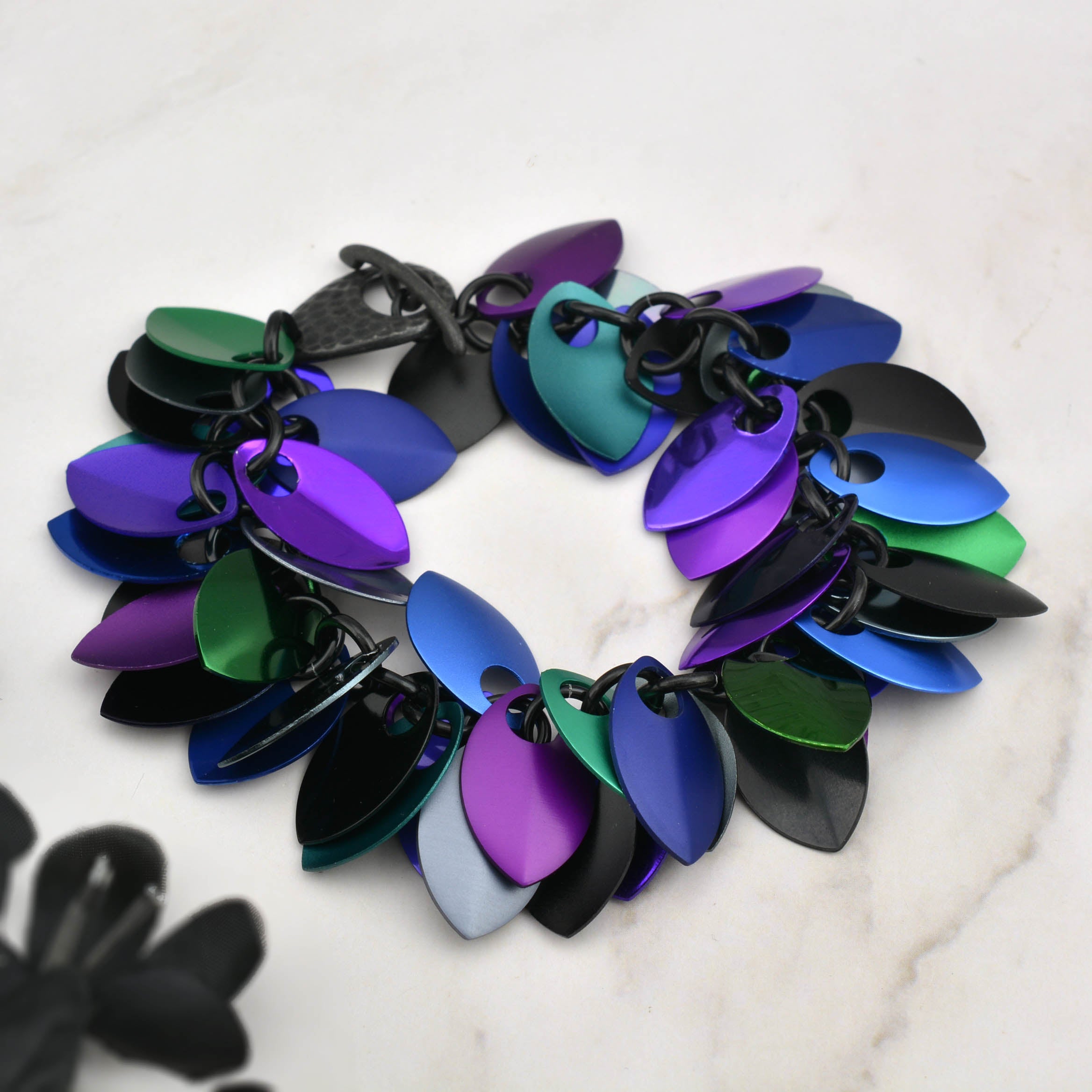Leaves Bracelet - Dark Mermaid