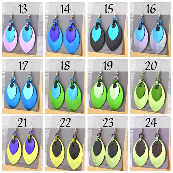 OVERSTOCK SALE: Double Leaf Earrings