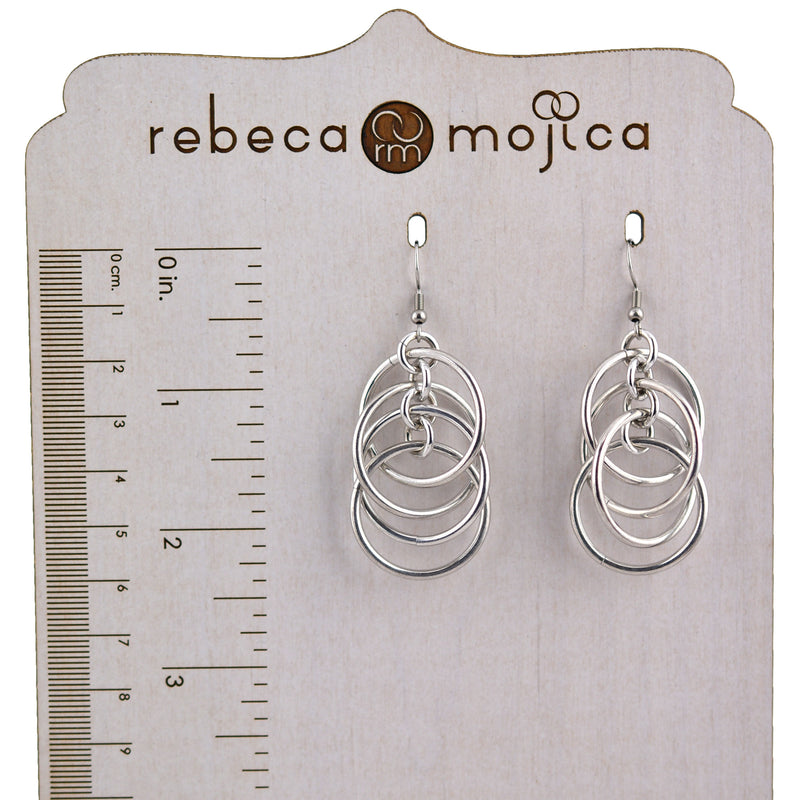 RESERVED: Intertwined Hoops - Champagne color