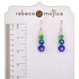 Knotted Graduated Earrings - Peacock