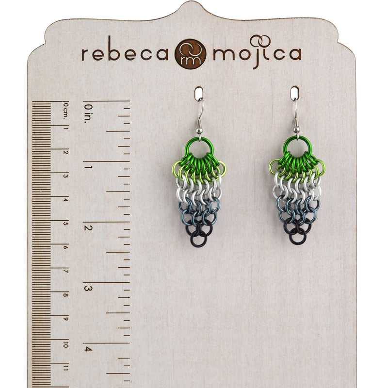 Aromantic Pride - Cluster Earrings