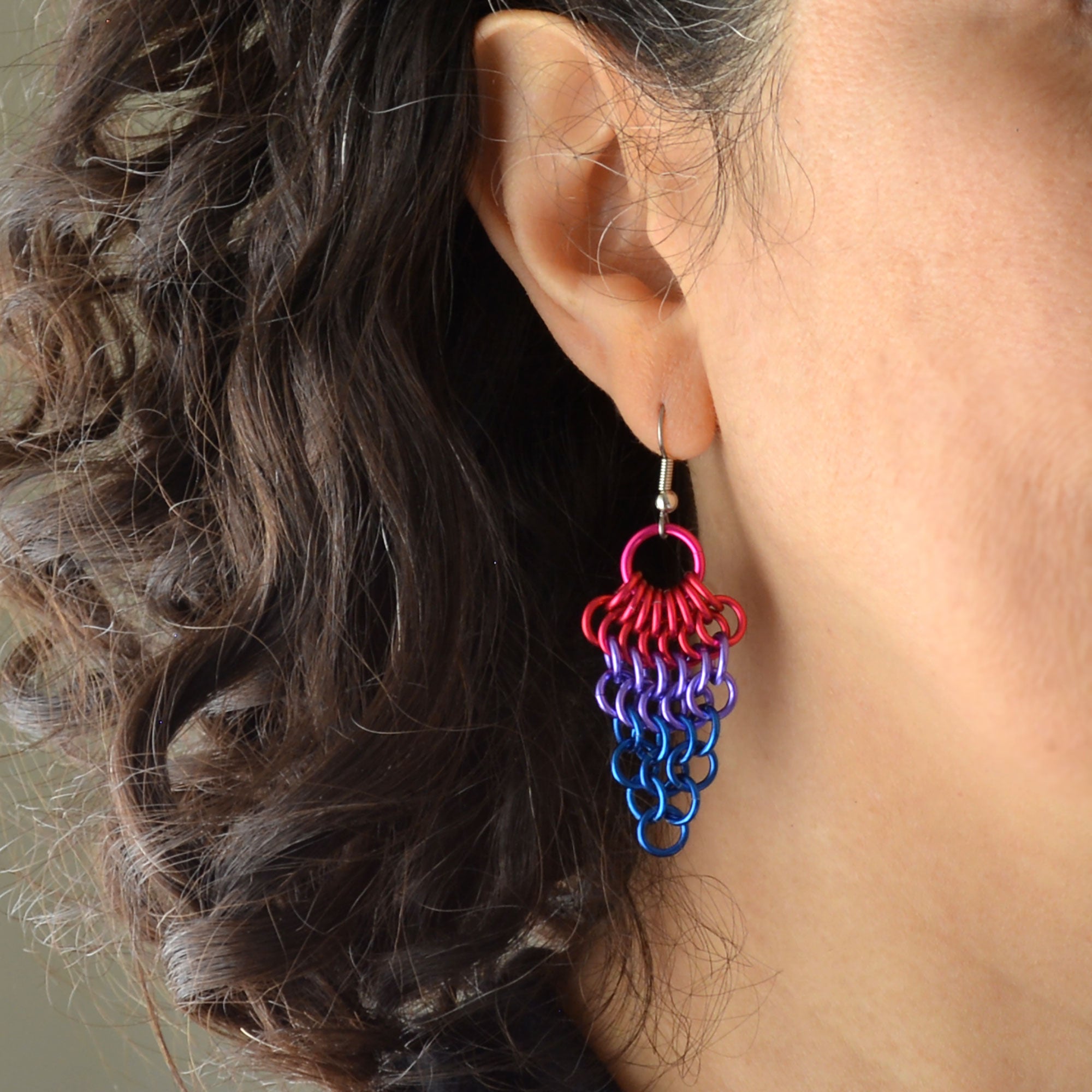 Bisexual Pride - Cluster Earrings