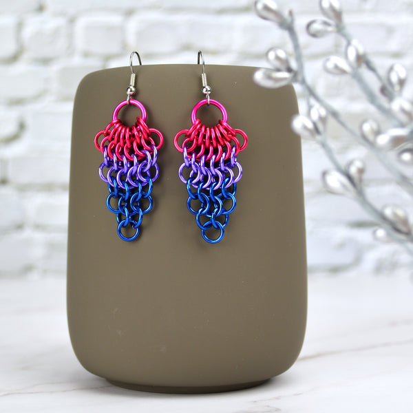 Bisexual Pride - Cluster Earrings