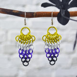 Nonbinary Pride - Cluster Earrings