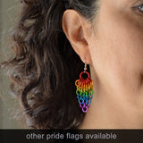 Lesbian Pride - Cluster Earrings
