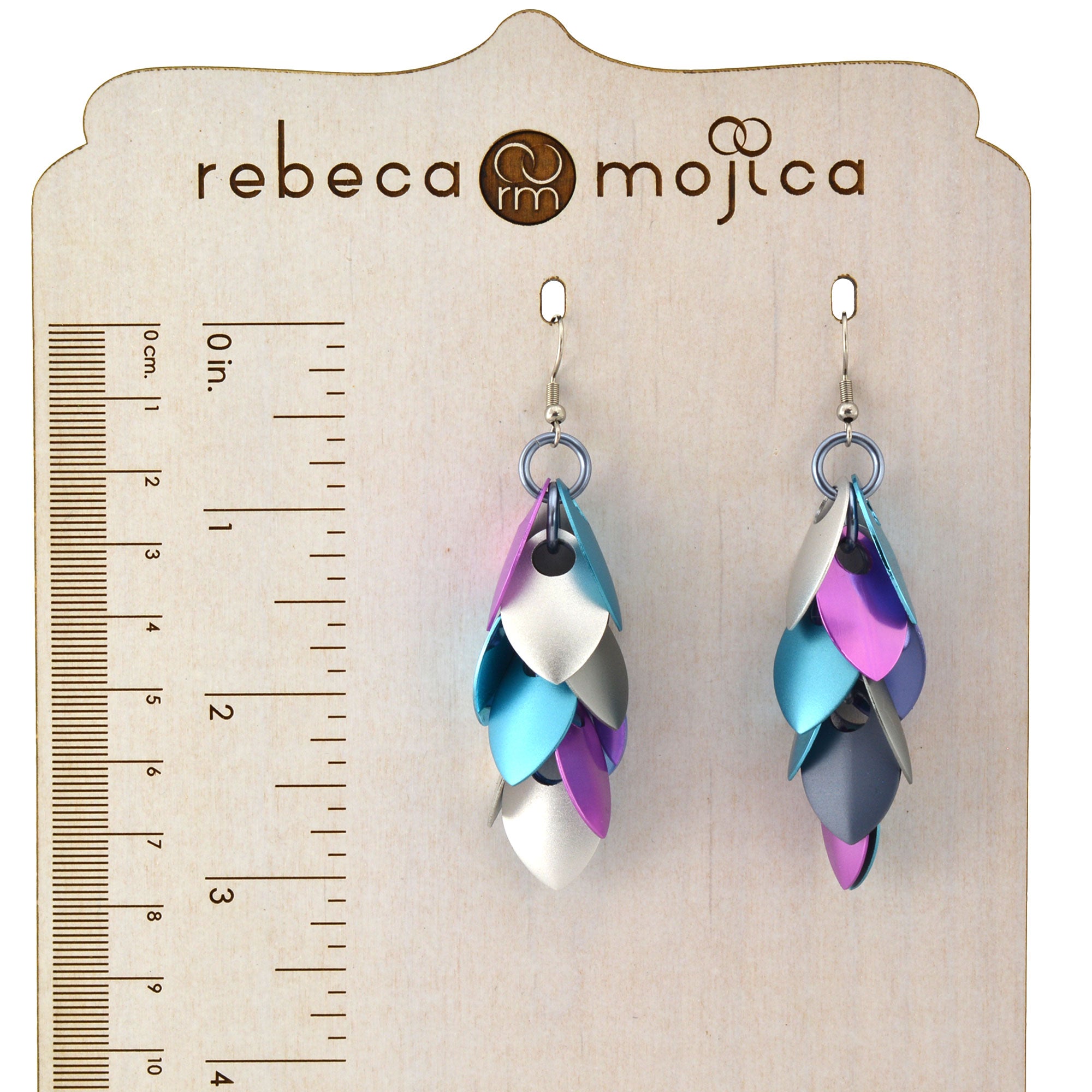 Long Feathered Earrings - Snow Fairy