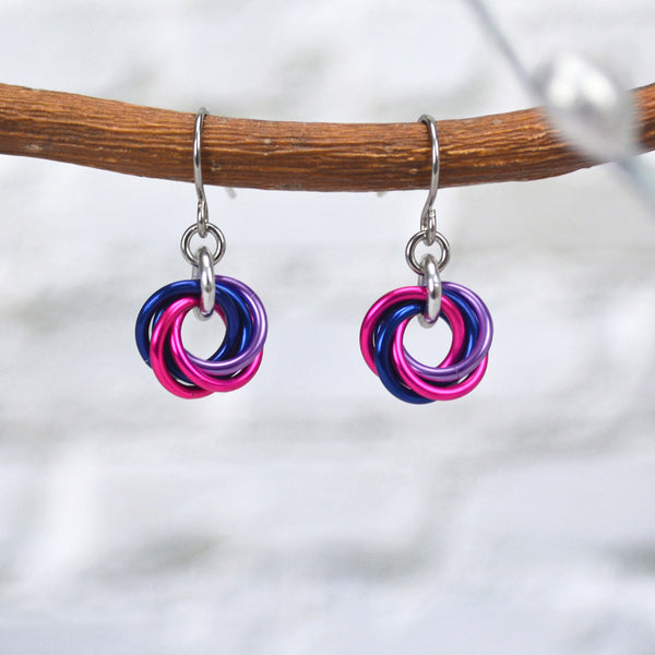 Bisexual Pride - Mini Knot Earring