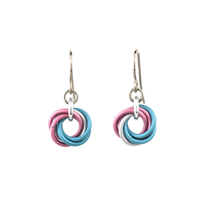 Transgender Pride - Mini Knot Earring