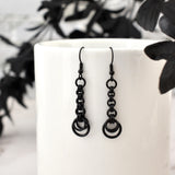 Crescent Chain Dangle Earrings