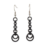 Crescent Chain Dangle Earrings