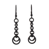 Crescent Chain Dangle Earrings
