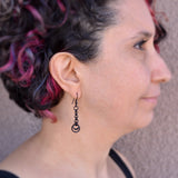 Crescent Chain Dangle Earrings
