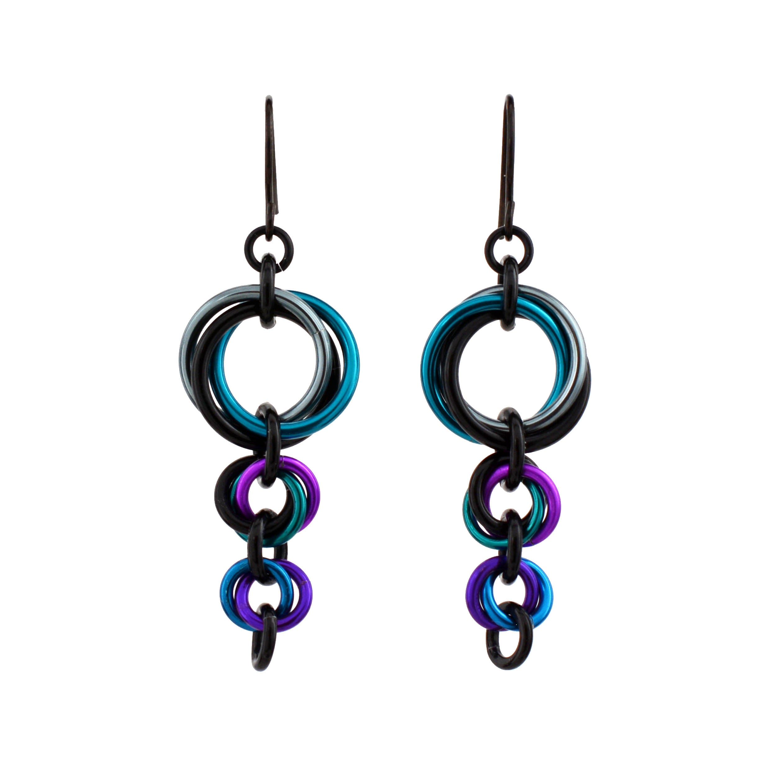 Comet Earrings - Dark Mermaid