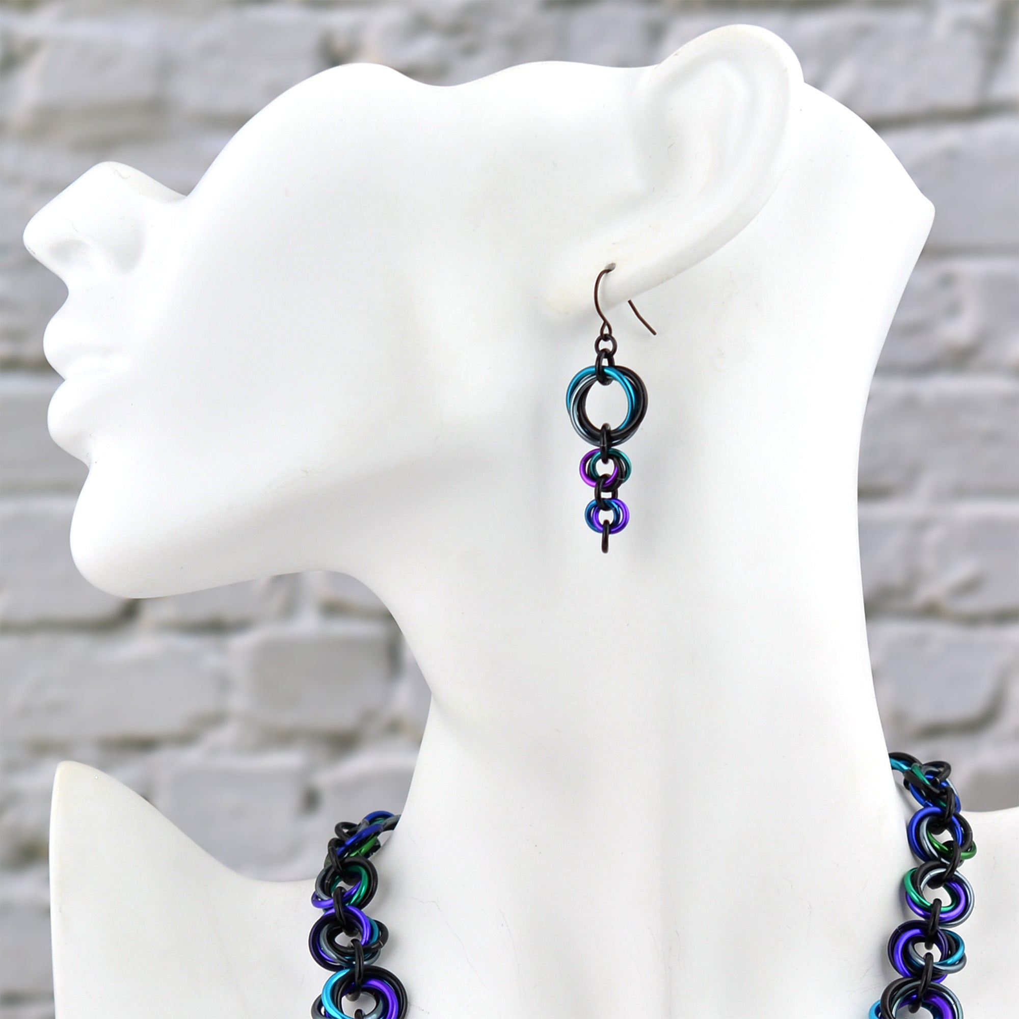Comet Earrings - Dark Mermaid
