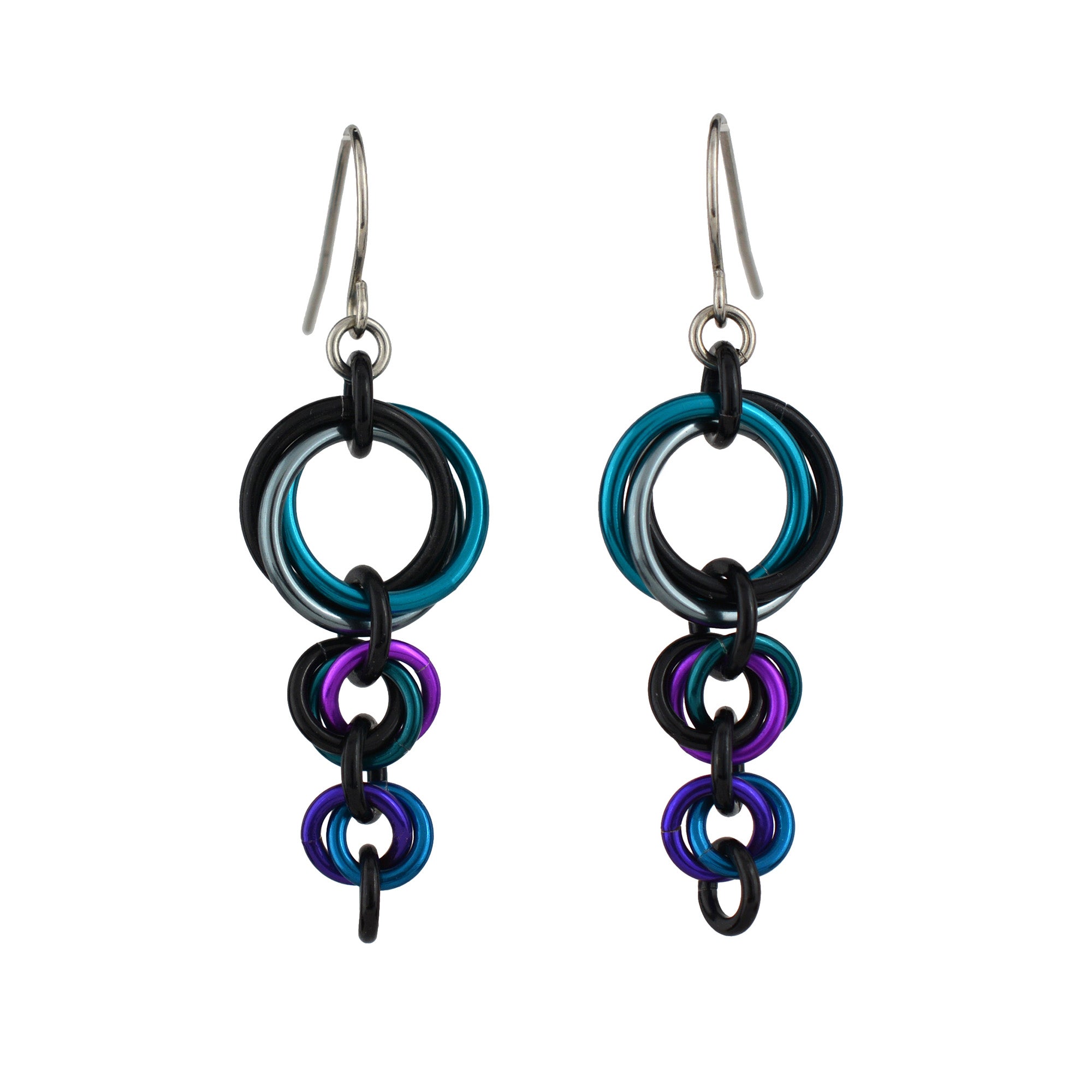 Comet Earrings - Dark Mermaid