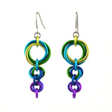 Comet Earrings - Peacock