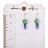 Comet Earrings - Peacock