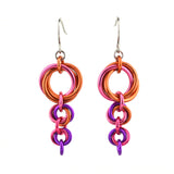 Comet Earrings - Pink Sunrise