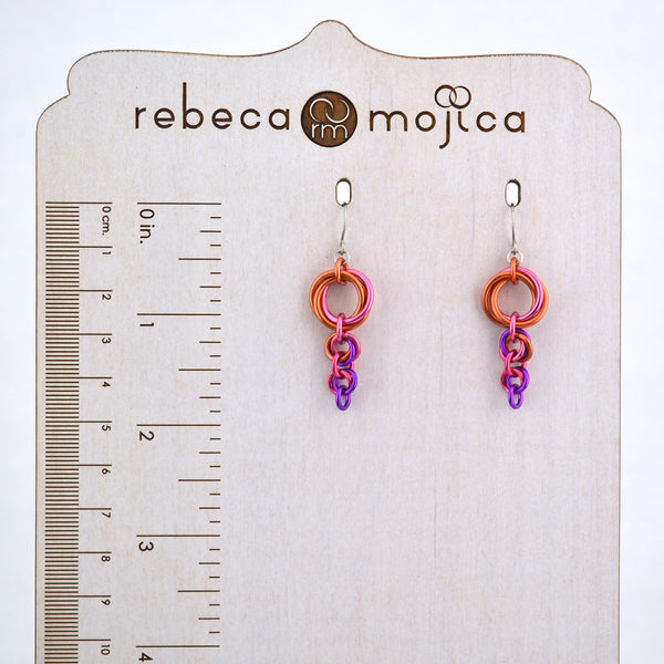 Comet Earrings - Pink Sunrise